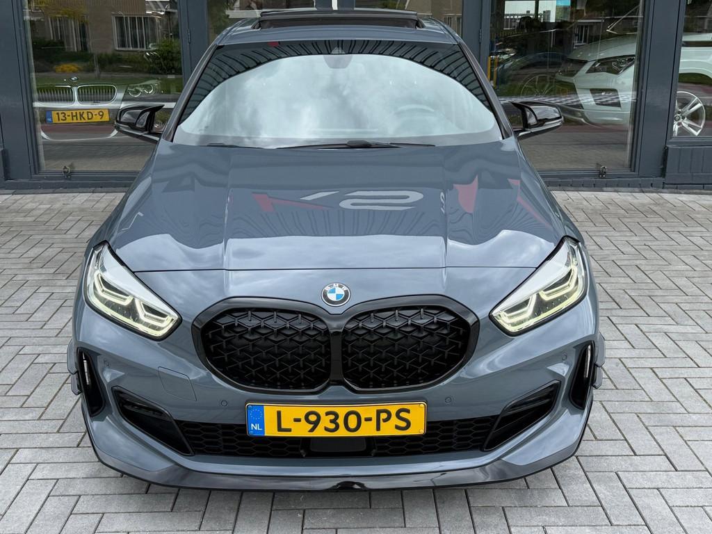 BMW 1-serie 118i M Performance Pano Led Camera Nap, 136 pk, Gebruikt, Leder en Stof, Origineel Nederlands