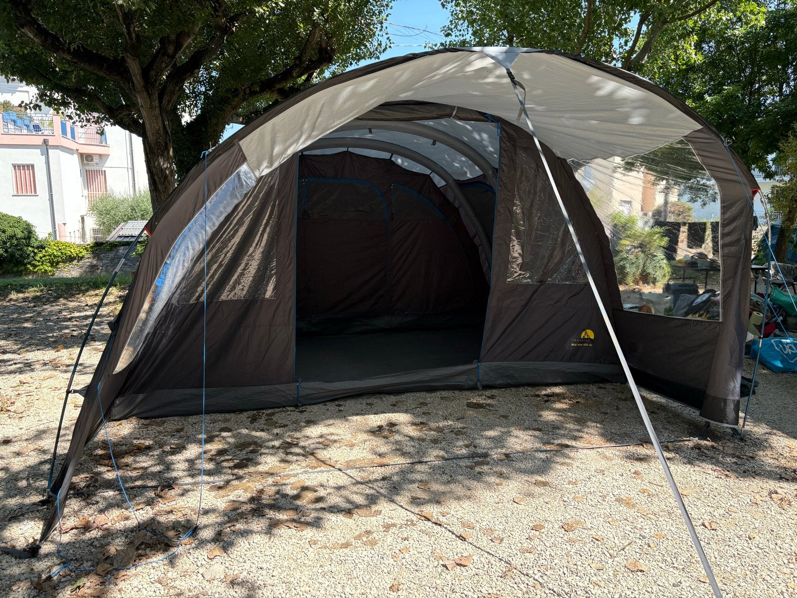 Ruime opblaasbare tent 6 pers Safarica Boa Vista 400 air, Caravans en Kamperen, Tenten, Ophalen, Gebruikt, Tot en met 6