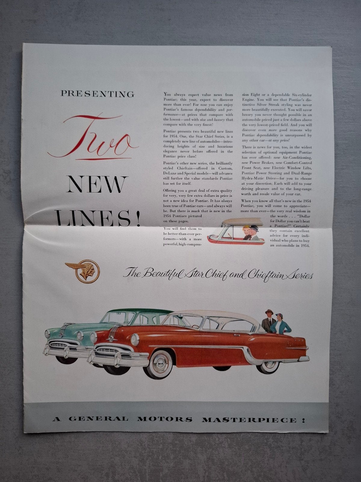 Pontiac '54 brochure, Ophalen of Verzenden, Zo goed als nieuw, Overige merken