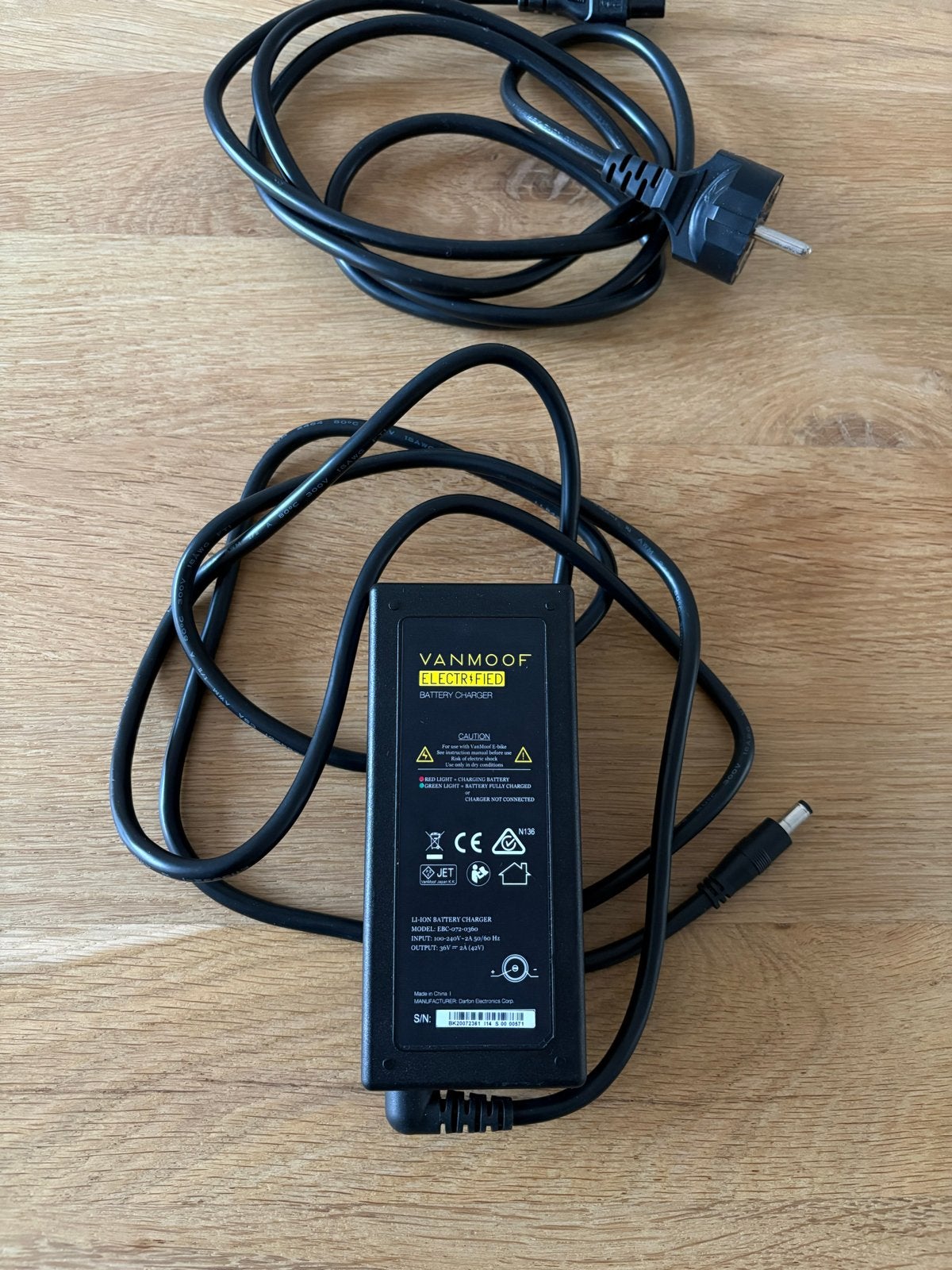 VanMoof Electrified S1 & X1 Batterijlader