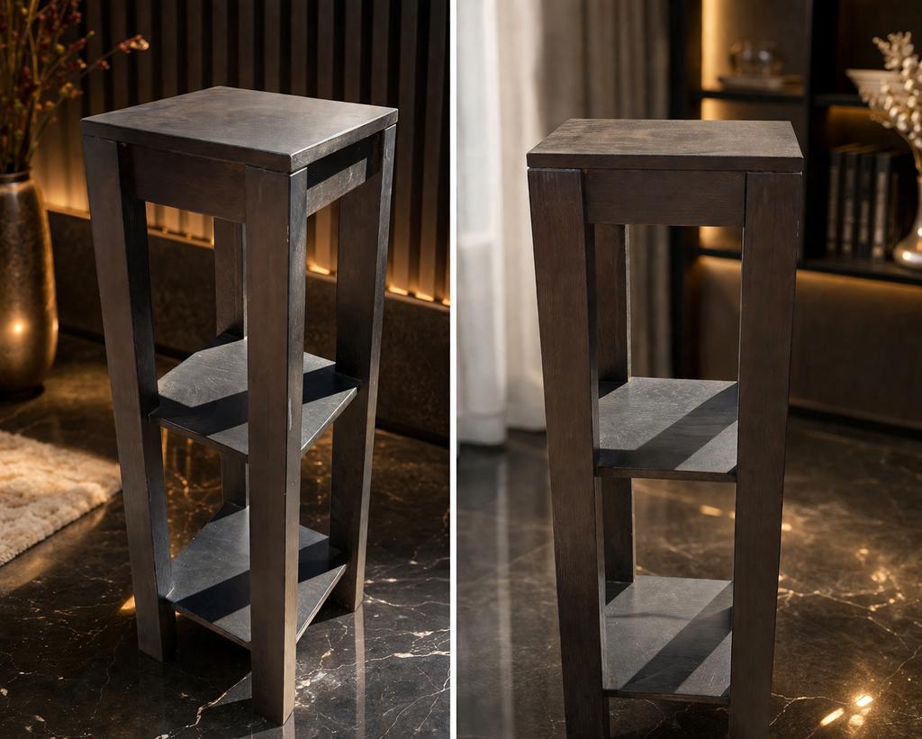 Robuuste tafel - planttafel of luxe badkamermeubel, Ophalen, Minder dan 55 cm, Vierkant, Zo goed als nieuw