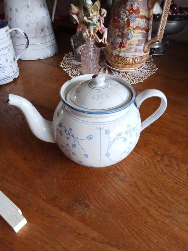 theepot in email uitvoering saks motief, Antiek en Kunst, Ophalen of Verzenden