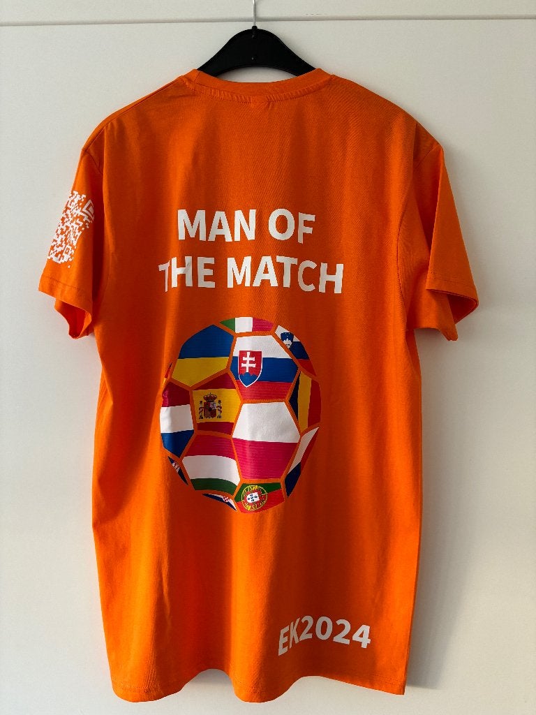 T-Shirt maat L : man of the match EK 2024 ongedragen nieuw, Ophalen, Nieuw, Gebruiksvoorwerp