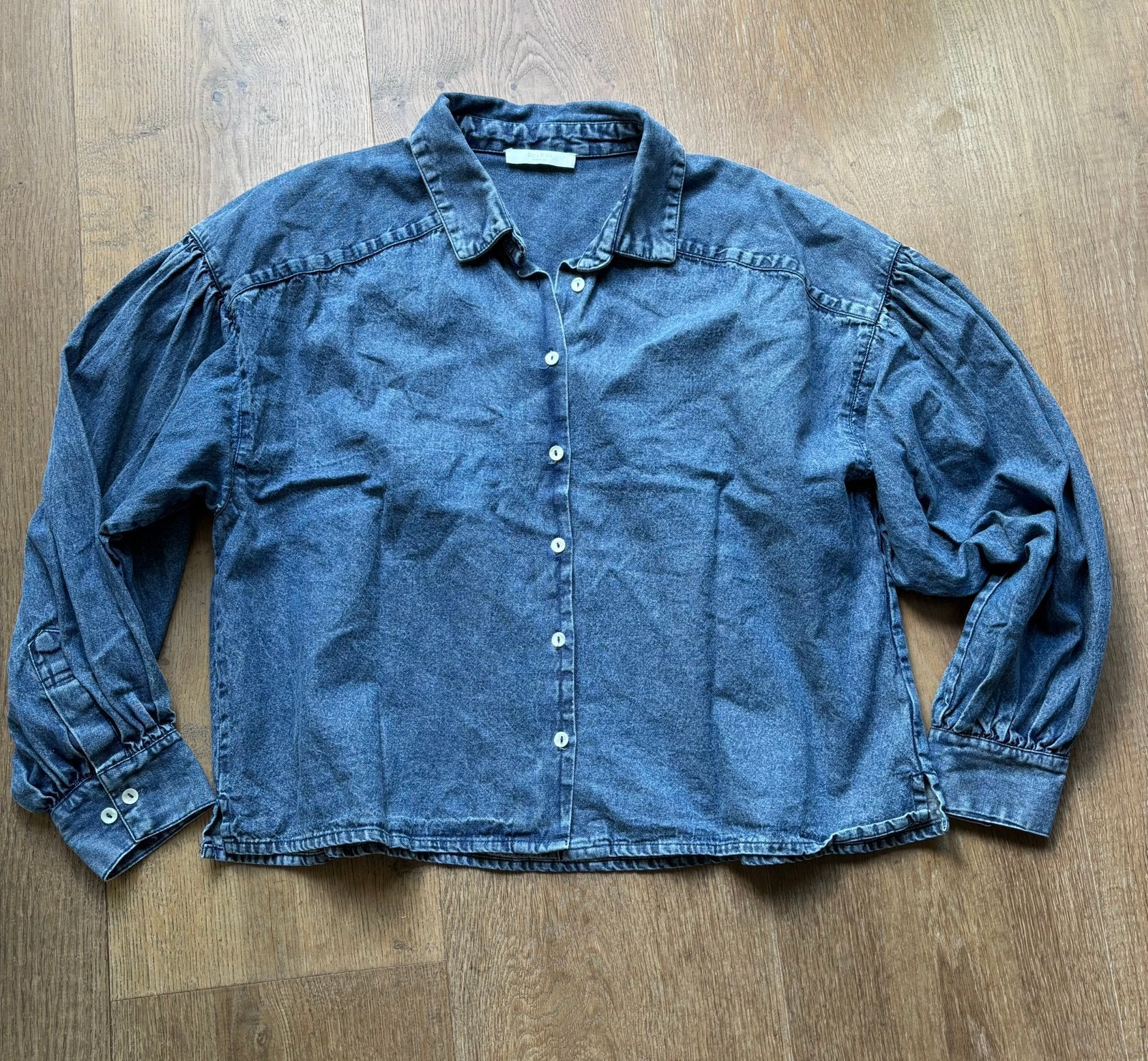 By Bar shirt Denim blouse Sarah M blauw, Verzenden, Zo goed als nieuw, Maat 38/40 (M), Blauw