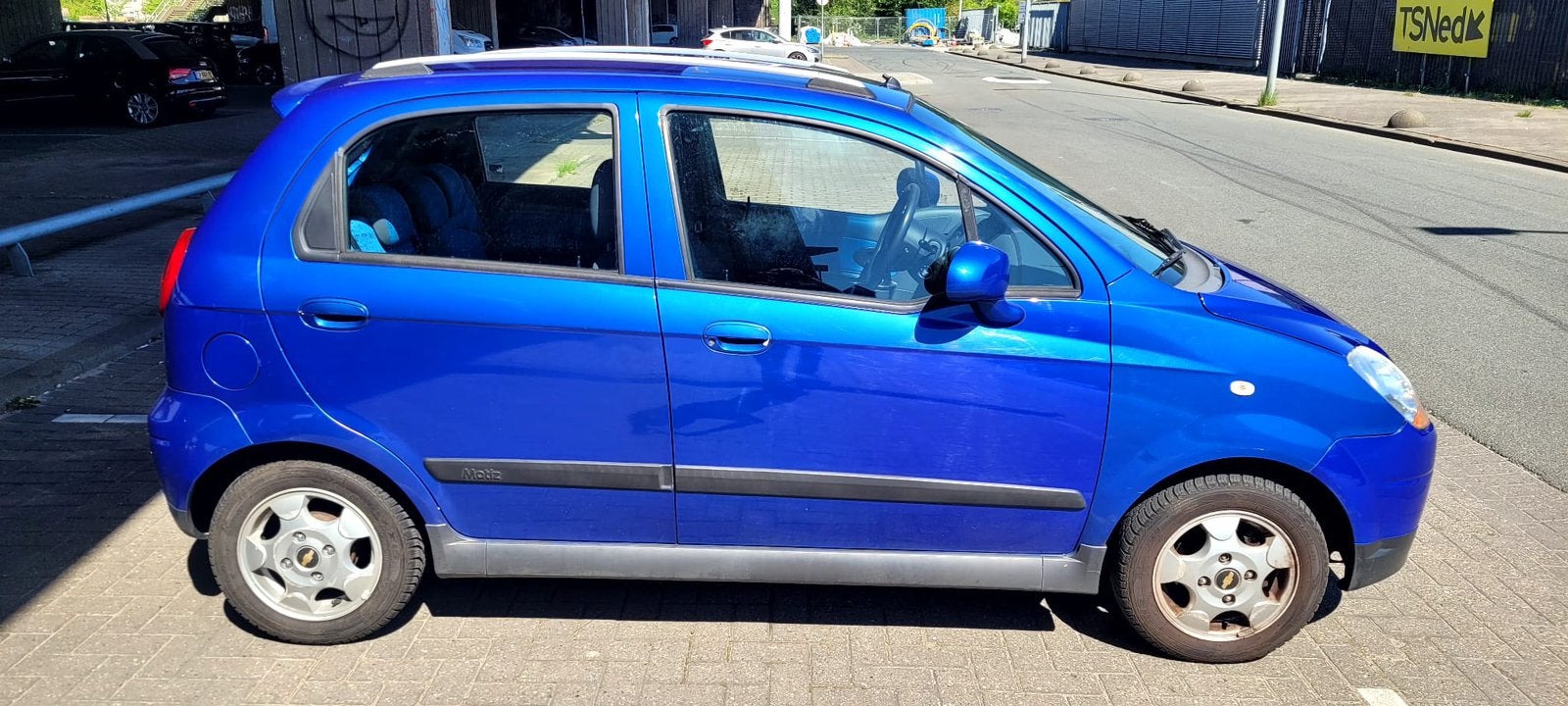 Chevrolet Matiz 0.8 2008 Blauw netjes en zeer zuinig, Auto's, Zwart, Blauw, Origineel Nederlands, 19 km/l