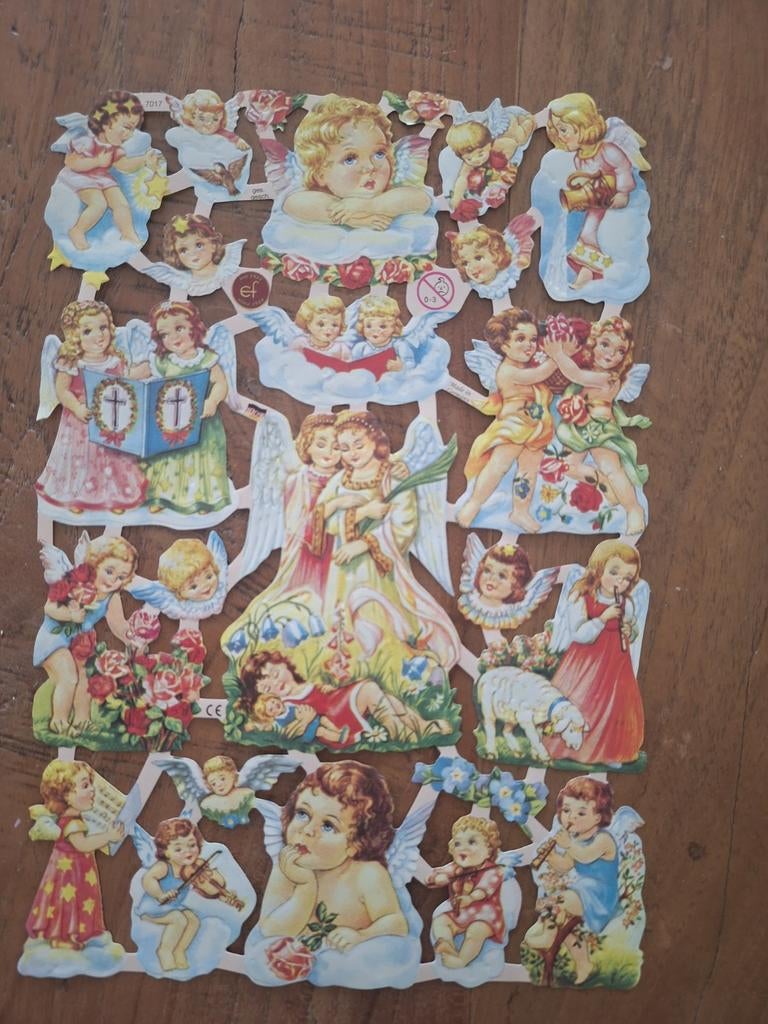 Vintage Poëzieplaatjes Engeltjes - Diverse Afbeeldingen, Ophalen of Verzenden