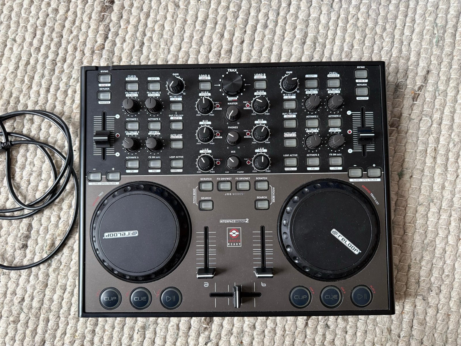 Reloop Digital Jockey 2 Interface Edition DJ Mixer, Muziek en Instrumenten, Ophalen of Verzenden, Zo goed als nieuw, Dj-set, Reloop