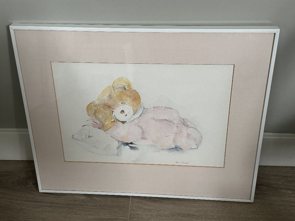 Aquarel van Helmi Eggink, Realistisch, Dieren, Ophalen of Verzenden, Aquarel