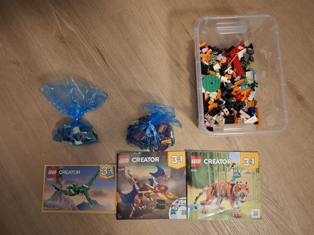 Lego Creator 3 stuks 3in1, Ophalen, Lego, Zo goed als nieuw, Compleet