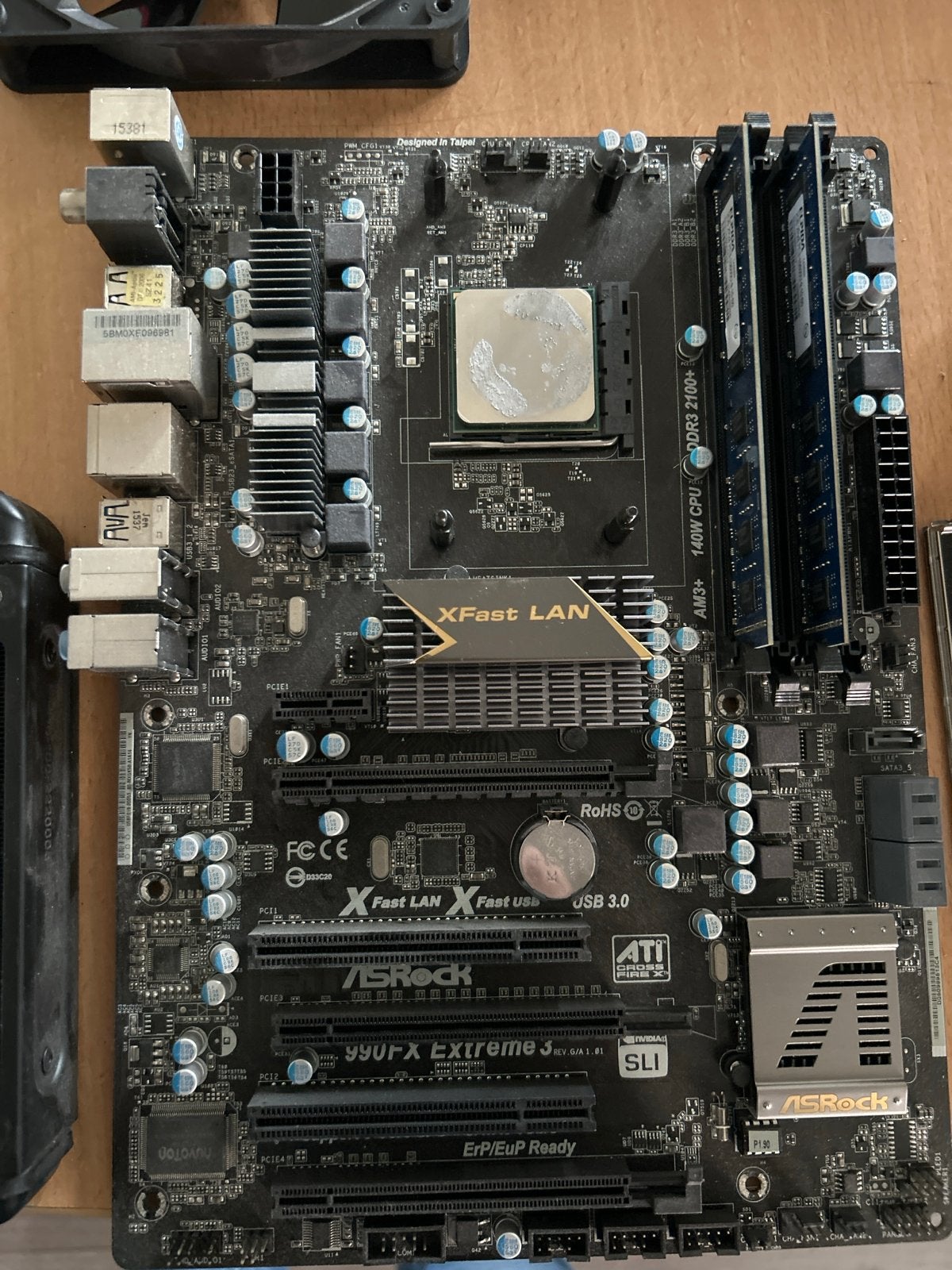ASRock 990FX Extreme3 Moederbord met AMD FX-8350 CPU, Ophalen, Gebruikt, AMD, DDR3
