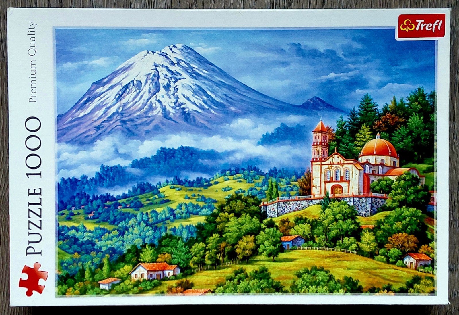Trefl puzzel Kasteel Bergen 1000 compleet, Ophalen of Verzenden, 500 t/m 1500 stukjes, Zo goed als nieuw, Legpuzzel