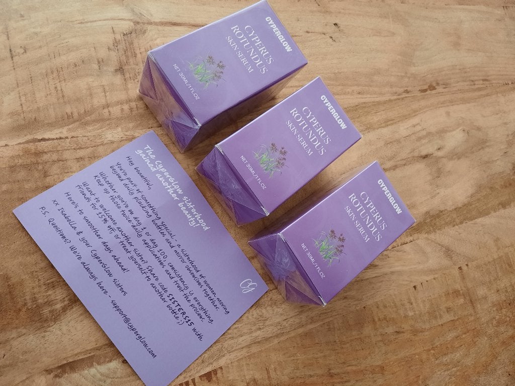 3 x Cyperglow Cyperus Rotundus Skin Serum, Ophalen of Verzenden, Nieuw, Gehele gezicht