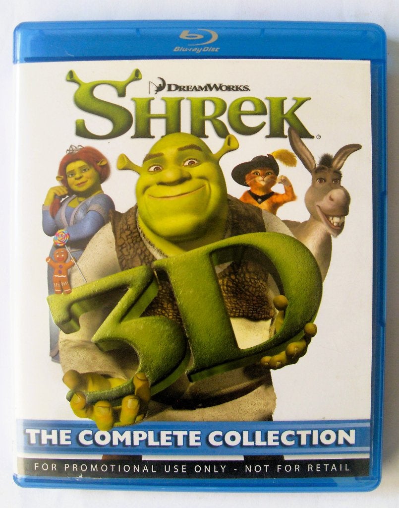 Shrek 1 2 3 4 (originele blu-rays) 3D - Quadrilogy, Ophalen of Verzenden, Zo goed als nieuw, Tekenfilms en Animatie