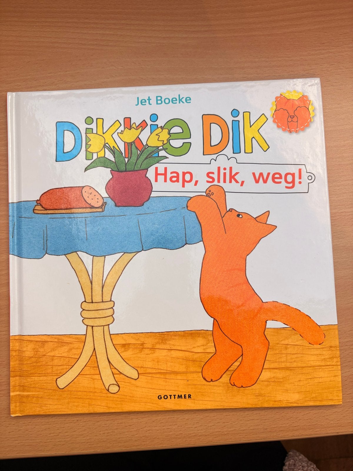Dikkie Dik: Hap, slik, weg! - Prentenboek van Jet Boeke, Ophalen of Verzenden, Zo goed als nieuw, Prentenboek