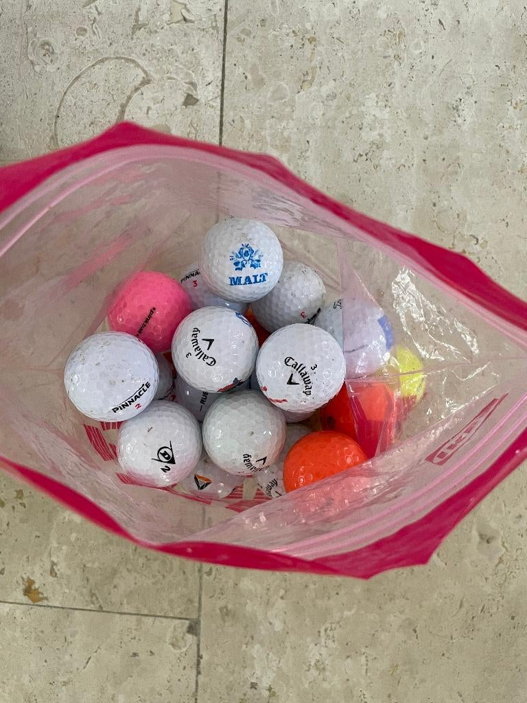 25 nieuwe, zo goed als nieuwe en gebruikte golfballen, Sport en Fitness, Verzenden, Zo goed als nieuw, Bal(len), Callaway