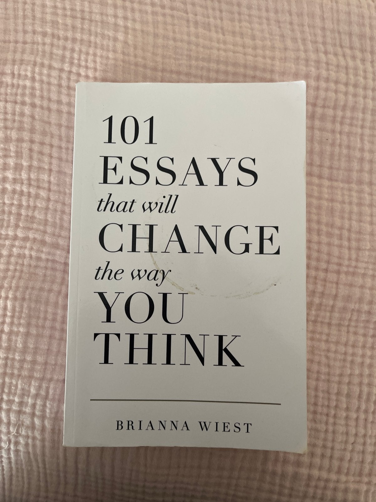 101 Essays That Will Change The Way You Think - Brianna Wies, Ophalen of Verzenden, Gelezen, Eén auteur