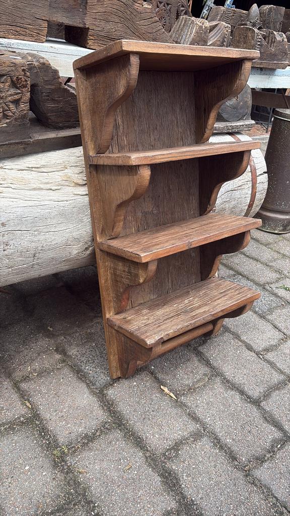 Stoer keukenrenrek van oud railwood, Ophalen, 40 cm, Nieuw, Nvt