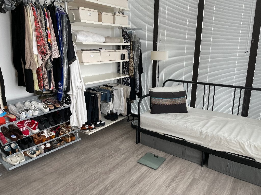 slaapbank IKEA Fyresdal, Ophalen, Zwart, Tweepersoons, Zo goed als nieuw