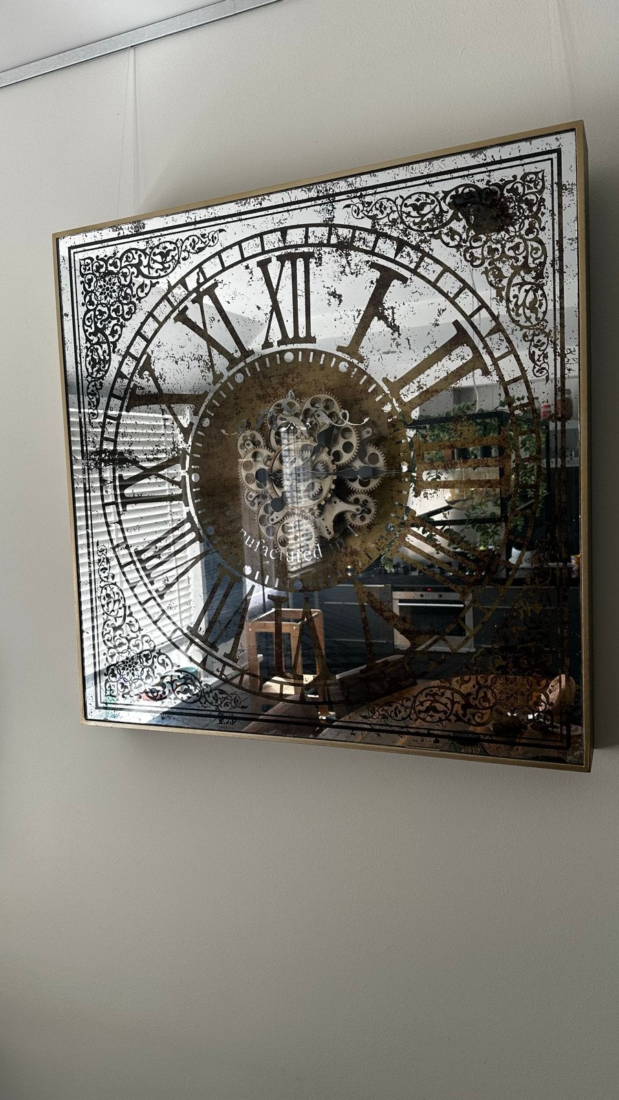 Richmond design wandklok Owen, Zichtbaar uurwerk, Antiek, Analoog, Ophalen of Verzenden