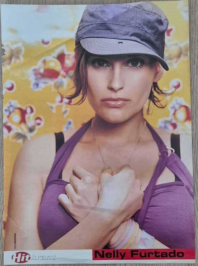 Mooie poster (A4) NELLY FURTADO (HITKRANT), Verzamelen, Rechthoekig Staand, A4 of kleiner, Nieuw, Ophalen of Verzenden