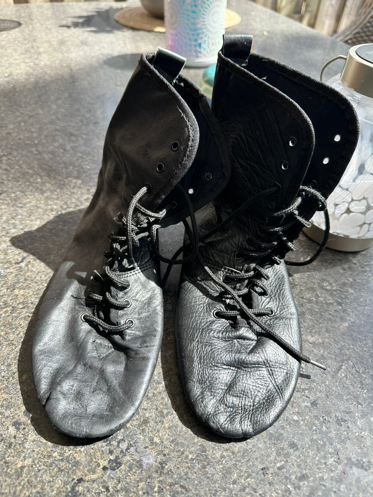 Jazz dance schoentjes zwart, Ophalen of Verzenden, Zo goed als nieuw, Zwart, Dansschoenen