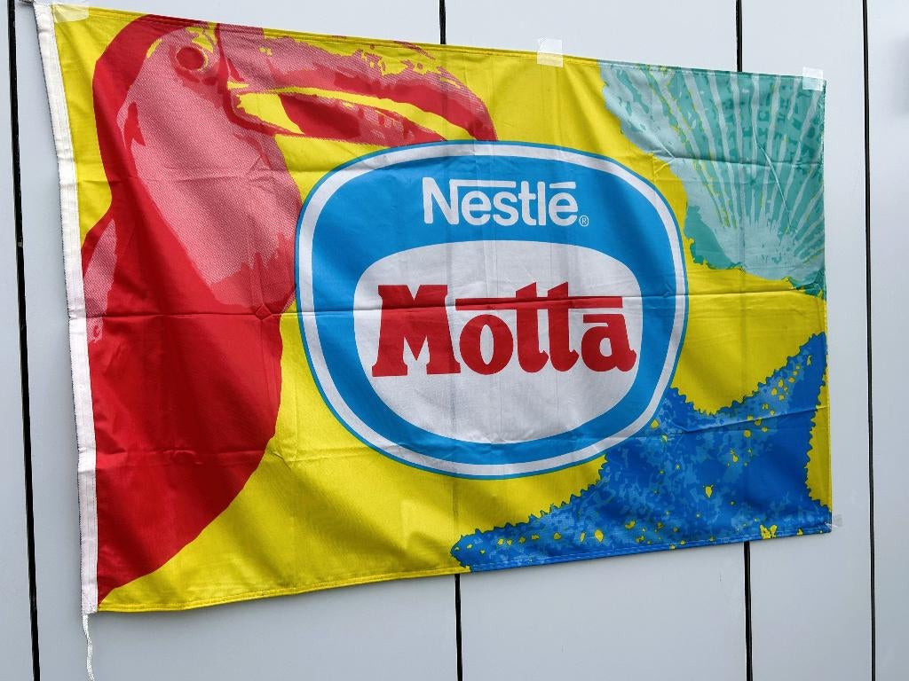 Reclame vlag Motta IJs Nestlé, Ophalen of Verzenden, Zo goed als nieuw