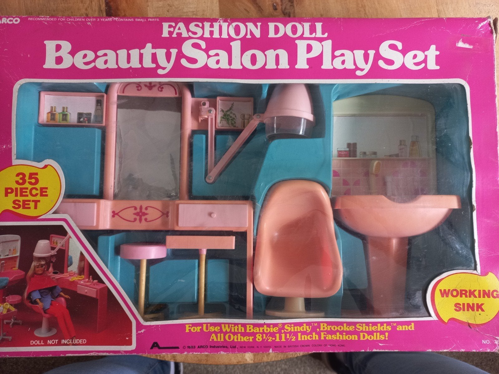 Vintage Fashion doll, Beauty salon play set., Ophalen of Verzenden, Gebruikt, Accessoires