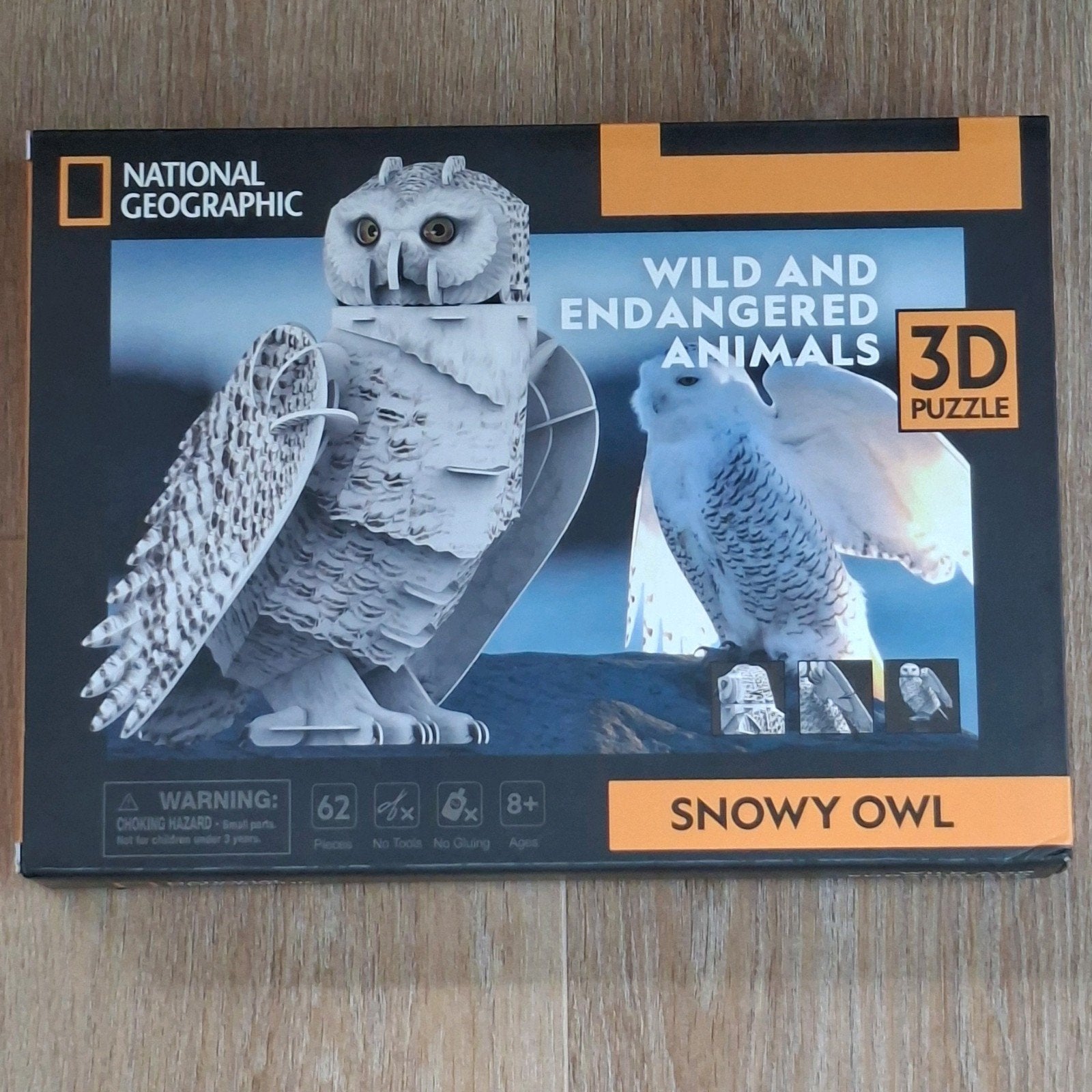Nieuwe 3-d Puzzel sneeuwuil National Geographic, Ophalen of Verzenden, Minder dan 500 stukjes, Nieuw, Rubik's of 3D-puzzel