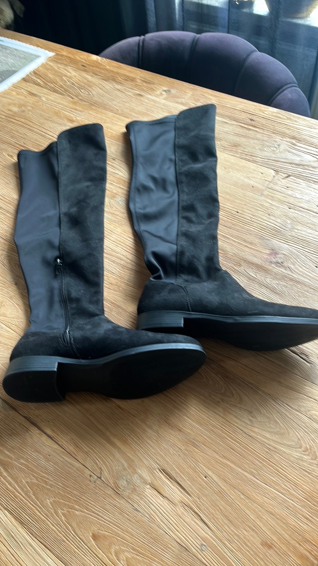 Lange overknee laarzen 39 zwart, Hoge laarzen, Zwart, Nieuw, Ophalen of Verzenden