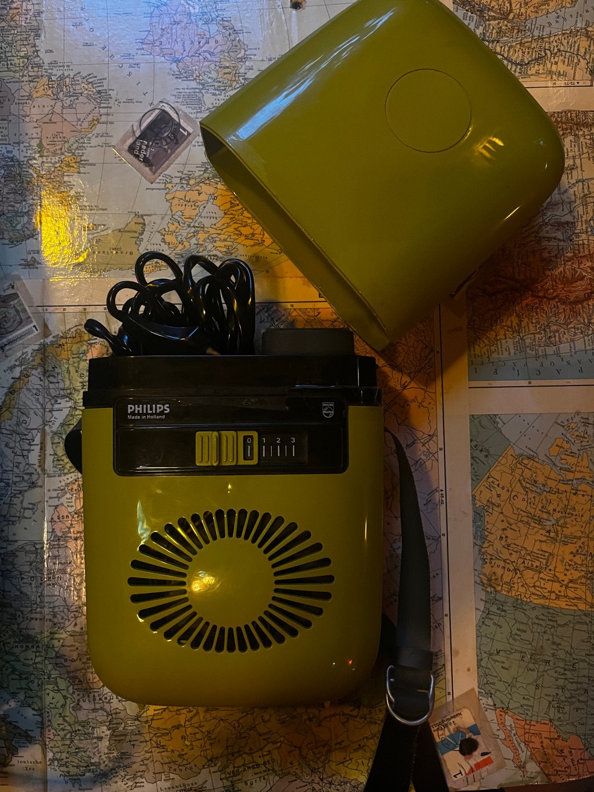 Vintage Philips HP 4625 Haardroger - Groen, Ophalen of Verzenden, Gebruikt, Haarverzorging