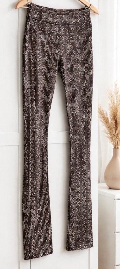 Eksept travelstof bruin zwarte legging nieuw maat XS, Maat 36/38 (S), Bruin, Nieuw, Eksept