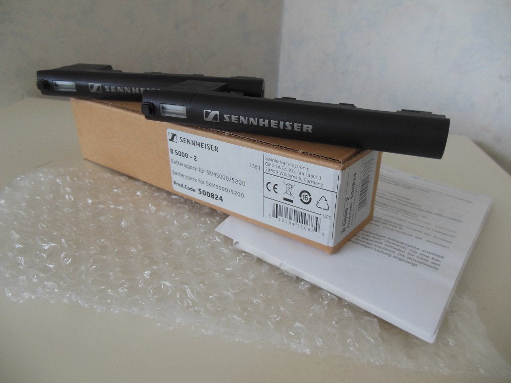 2 Sennheiser B5000-2 Command Batterypack voor SKM5000/5200, Ophalen of Verzenden, Nieuw, Overige typen, Draadloos