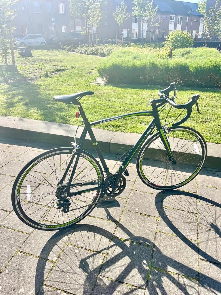 Racefiets Stokvis Framemaat 58 (Incl. nieuwe Van Rysel helm), Fietsen en Brommers, Fietsen | Racefietsen, 28 inch, Gebruikt, 10 tot 15 versnellingen