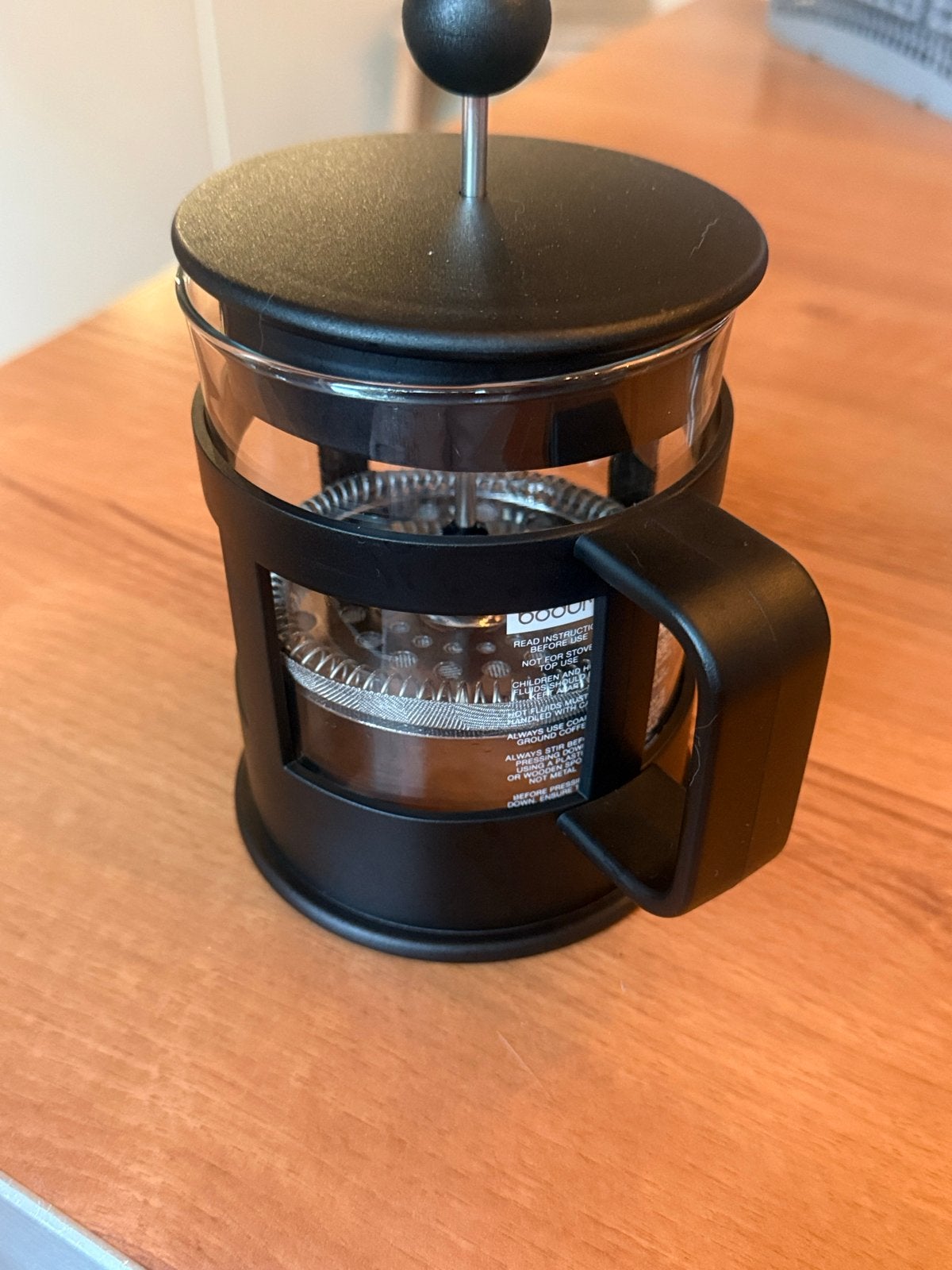 Bodum French Press Koffiezetapparaat - Zo goed als nieuw, Ophalen, Bodum, Zo goed als nieuw, Zwart