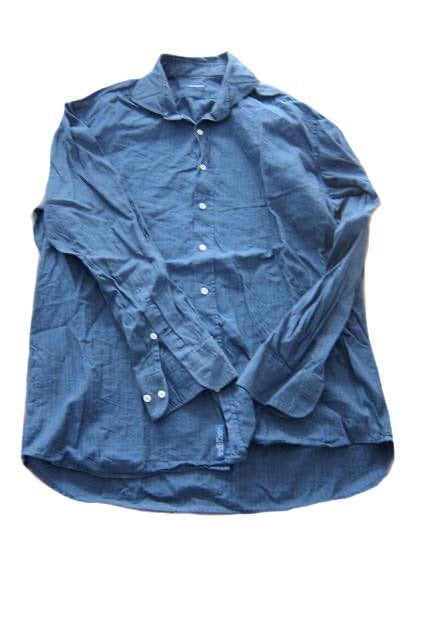 Suitsupply blouse overhemd blauw 45 heren, Kleding | Heren, Overhemden, Blauw, Zo goed als nieuw, Merkfreak, Suitsupply
