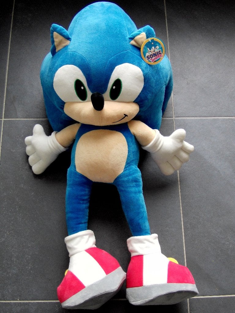 Sonic the Hedgehog knuffel 100 cm. groot, Overige merken, Verzenden, Zo goed als nieuw, Overige typen
