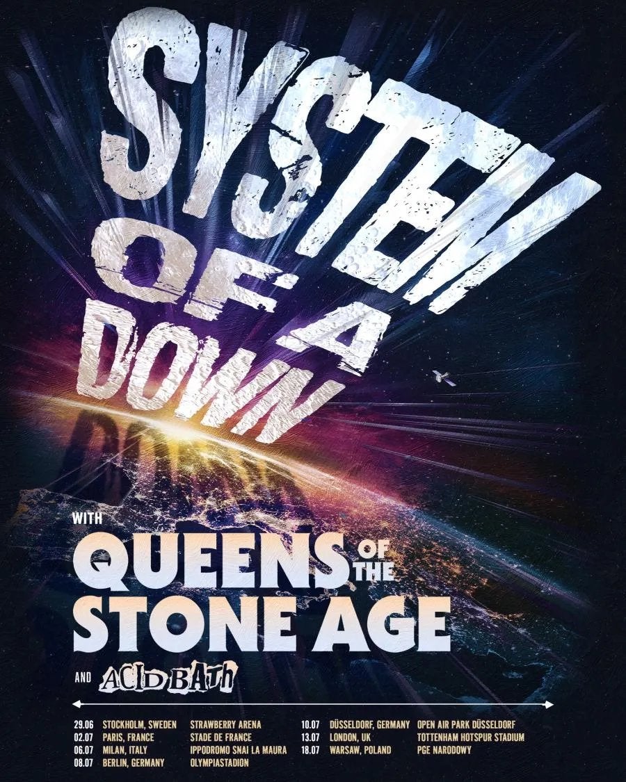 System of a down tickets 19/07/26 Warsaw, Poland, Tickets en Kaartjes, Twee personen, Juli, Hard Rock of Metal