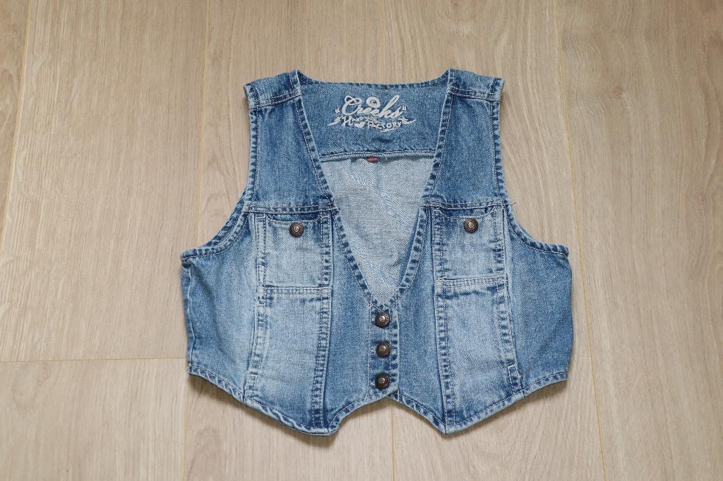 Creeks Hand-made Factory meisjes spijker gilet ZGAN Maat 176, Kinderen en Baby's, Kinderkleding | Maat 176, Ophalen of Verzenden