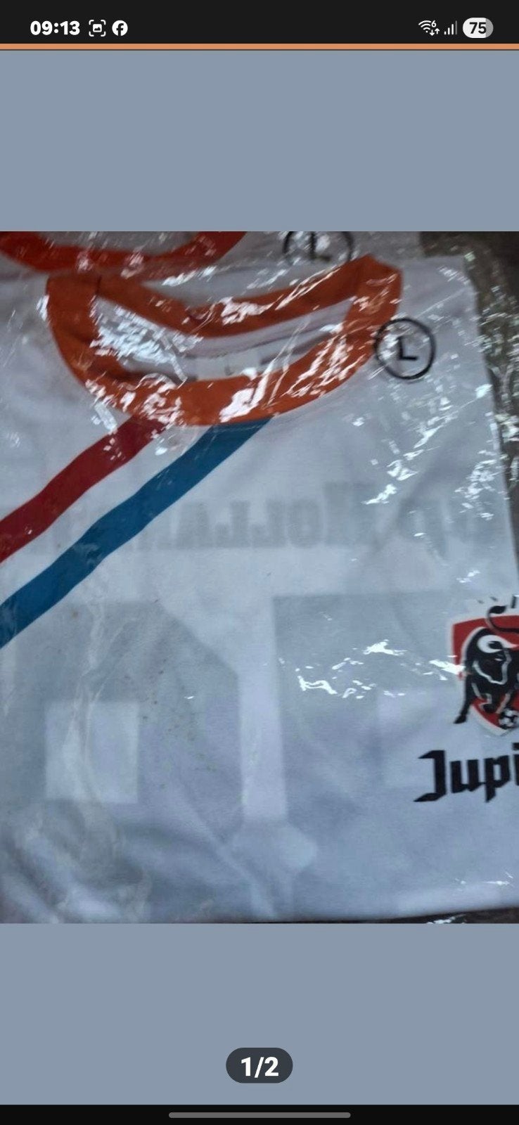 4 nieuwe Jupiler shirts maat L, Maat 52/54 (L), Jupiler, Wit, Nieuw