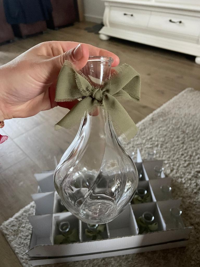 20 vaasjes bruiloft, Ophalen, Overige kleuren, Minder dan 50 cm, Glas
