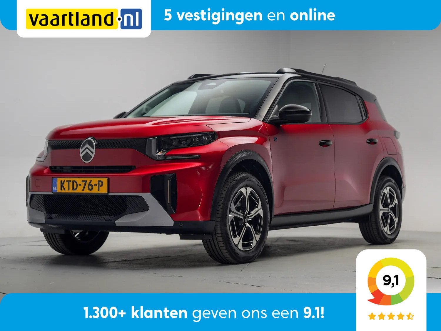 Citroën Ë-C3 Aircross Max 44 kWh 3 fase [Apple / Android L, Auto's, 0 cilinders, Gebruikt, Leder, SUV of Terreinwagen