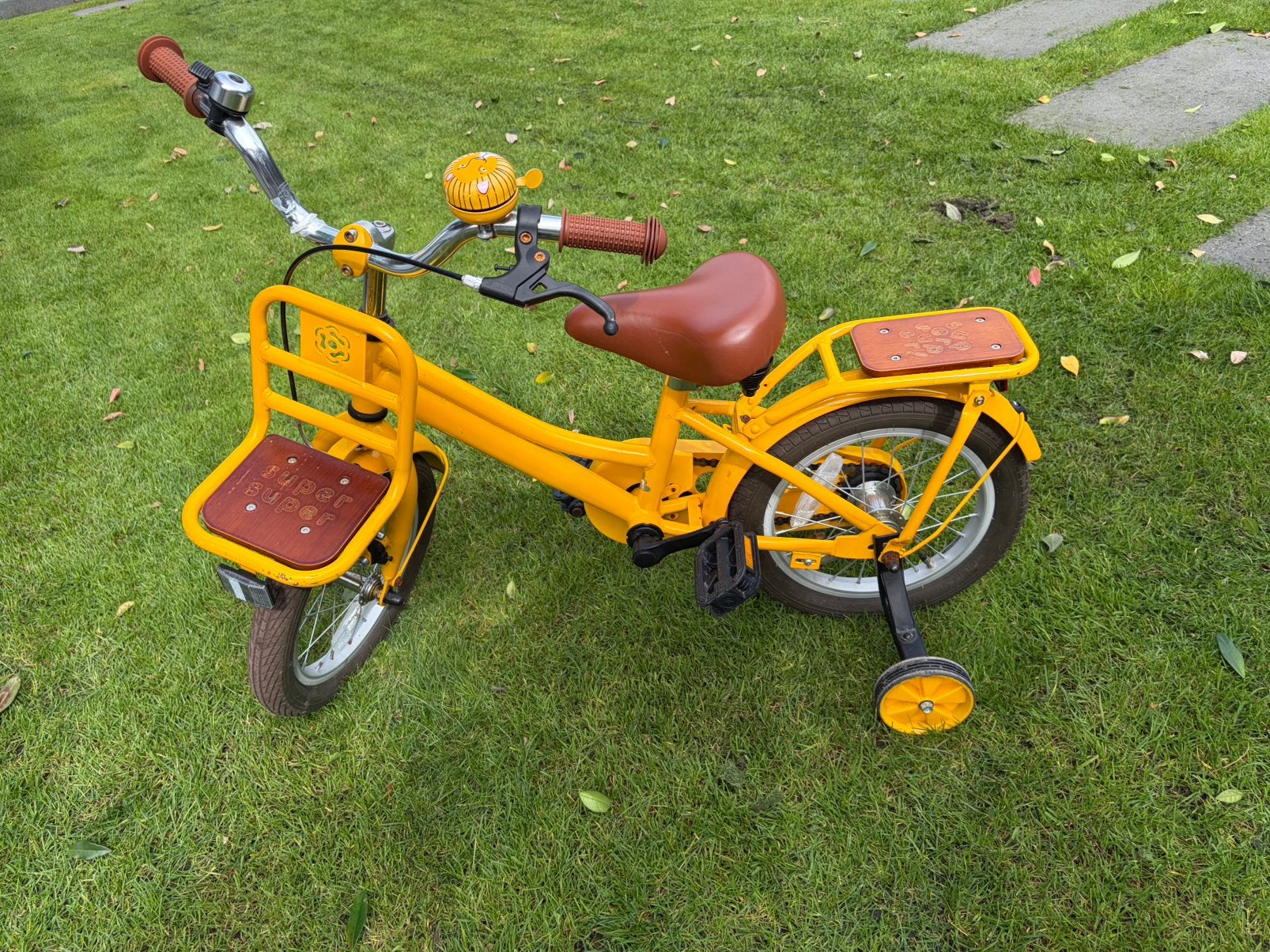 Kinderfiets met(of zonder) zijwieltjes, Fietsen en Brommers, Ophalen, Terugtraprem, Zijwieltjes, Minder dan 16 inch