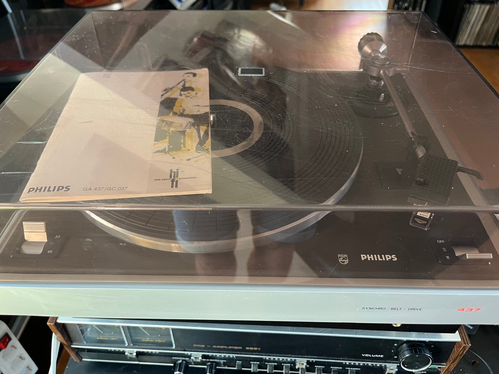 Philips 437, Audio, Tv en Foto, Platenspelers, Philips, Automatisch, Ophalen of Verzenden, Zo goed als nieuw