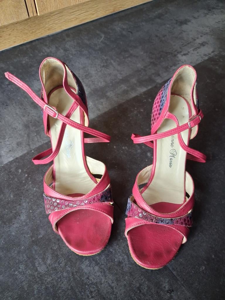 Salsa dansschoenen maat 4,5 met opbergzakje, Jeanne Marie, Dansschoenen, Ophalen of Verzenden, Roze