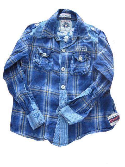 Retour houthakker blouse maat 4 of 104 jongen, Kinderen en Baby's, Gebruikt, Overhemd of Blouse, Schipluidenlaan 20 5035KJ Tilburg