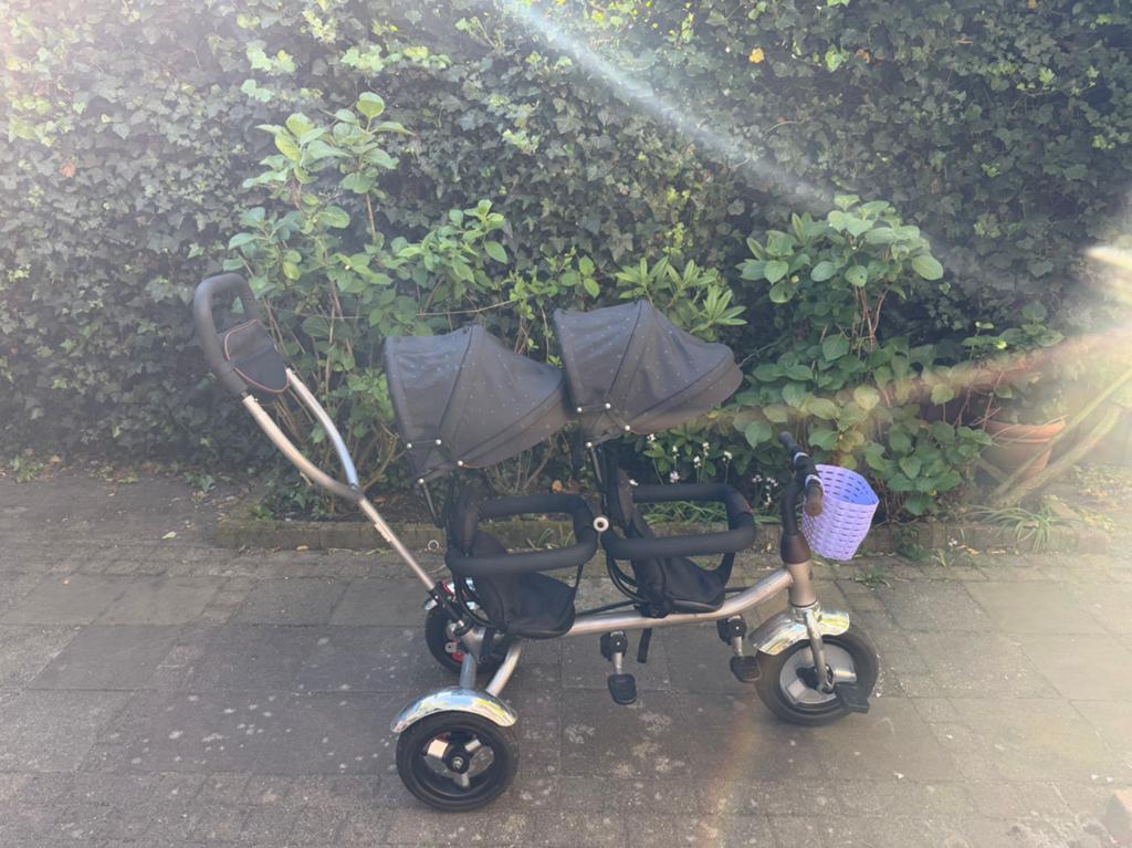 Chipolino Tandem Driewieler - Perfect voor Twee Kinderen, Ophalen, Minder dan 10 versnellingen, Minder dan 49 cm, Zo goed als nieuw