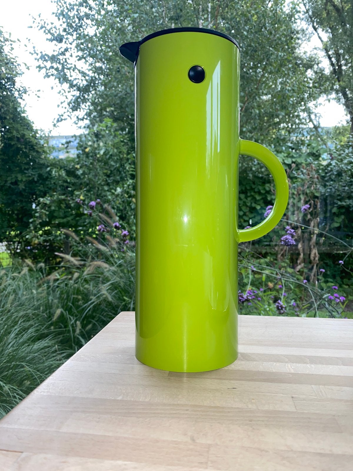 Stelton thermoskan groen 1 liter, Ophalen of Verzenden, Zo goed als nieuw, Overige typen