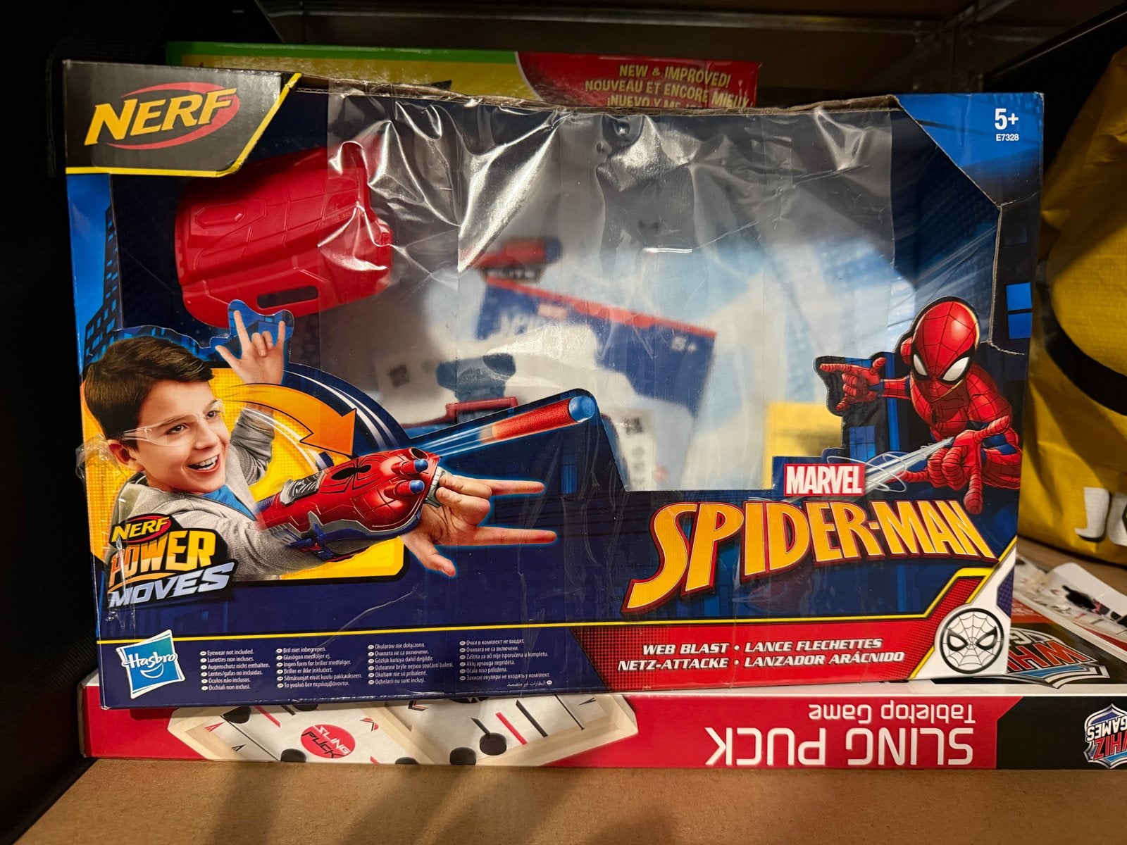 NERF Power Moves Marvel Spider-Man Web Blast Blaster, Ophalen of Verzenden, Nieuw, Jongen