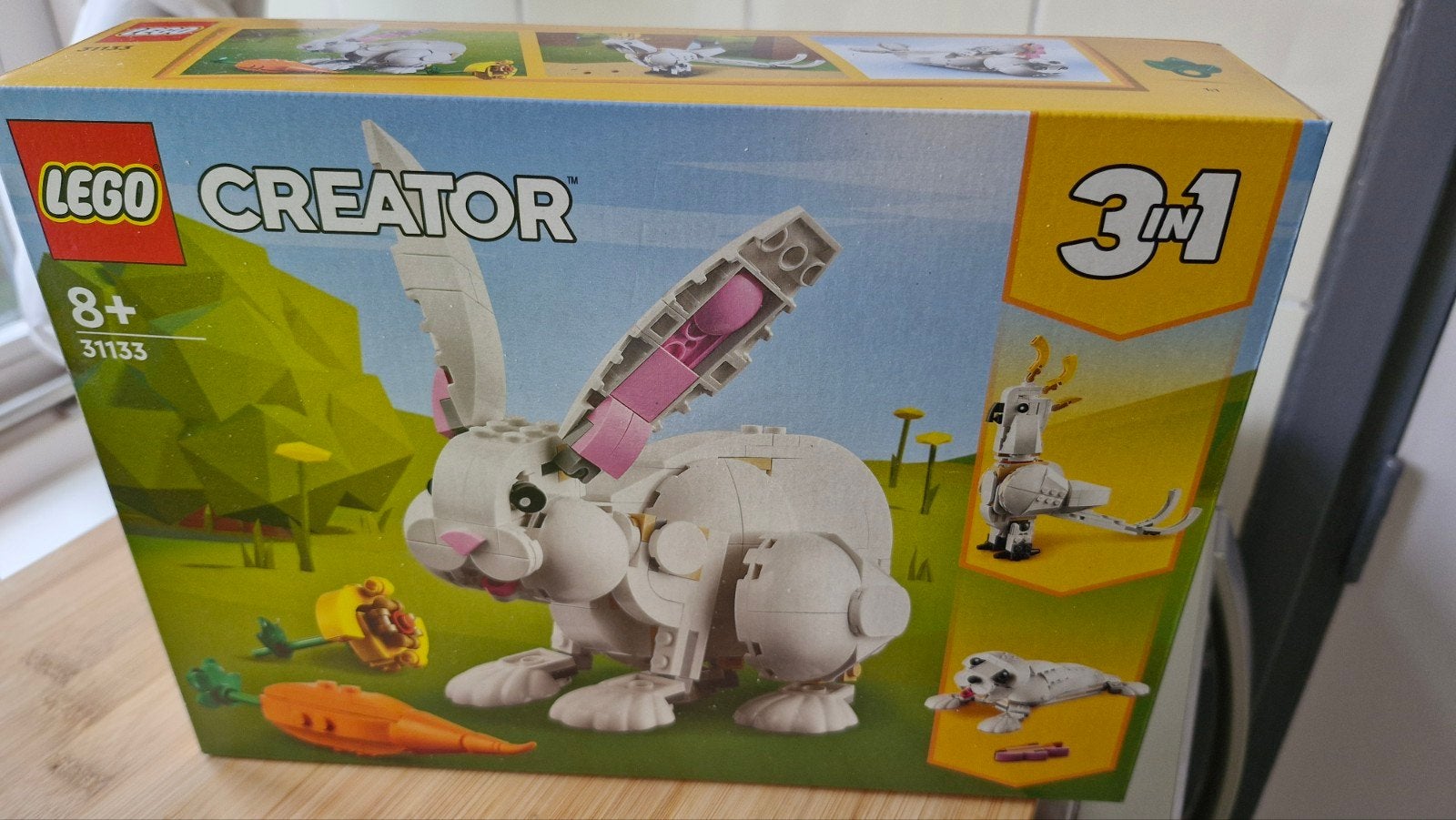 Lego Creator 31133 Wit Konijn 3-in-1, Lego, Nieuw, Ophalen of Verzenden, Ongeopend/sealed