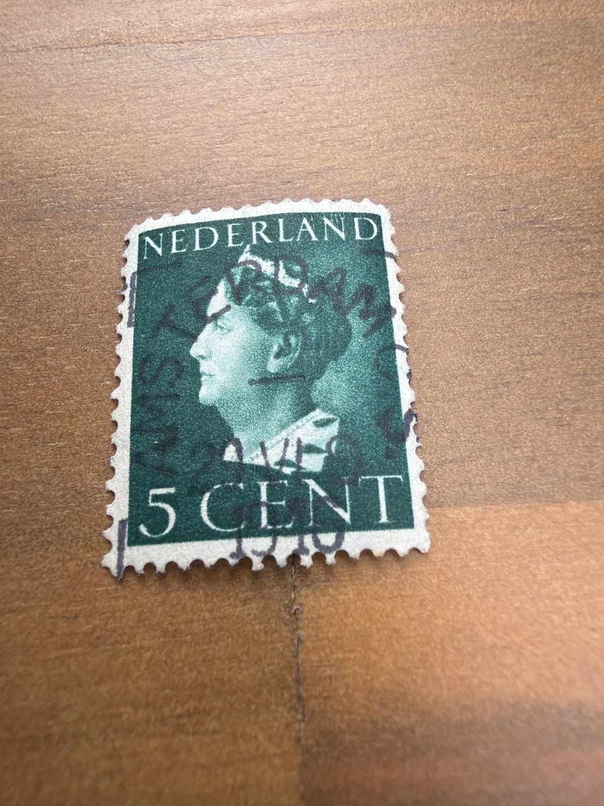Nederlandse postzegel Koningin Wilhelmina 5 cent, Postzegels en Munten, Ophalen of Verzenden, T/m 1940, Gestempeld